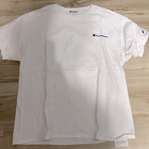 Large Chanpion White Short Sleeve